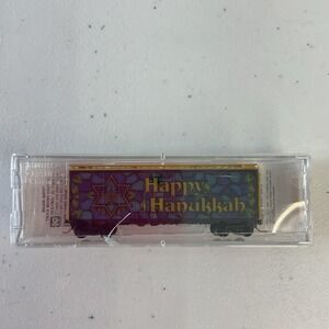 Micro Trains Hanukkah Car Plug-Door Boxcar (blue, gold) magne matic